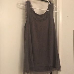 LOFT frayed tank top